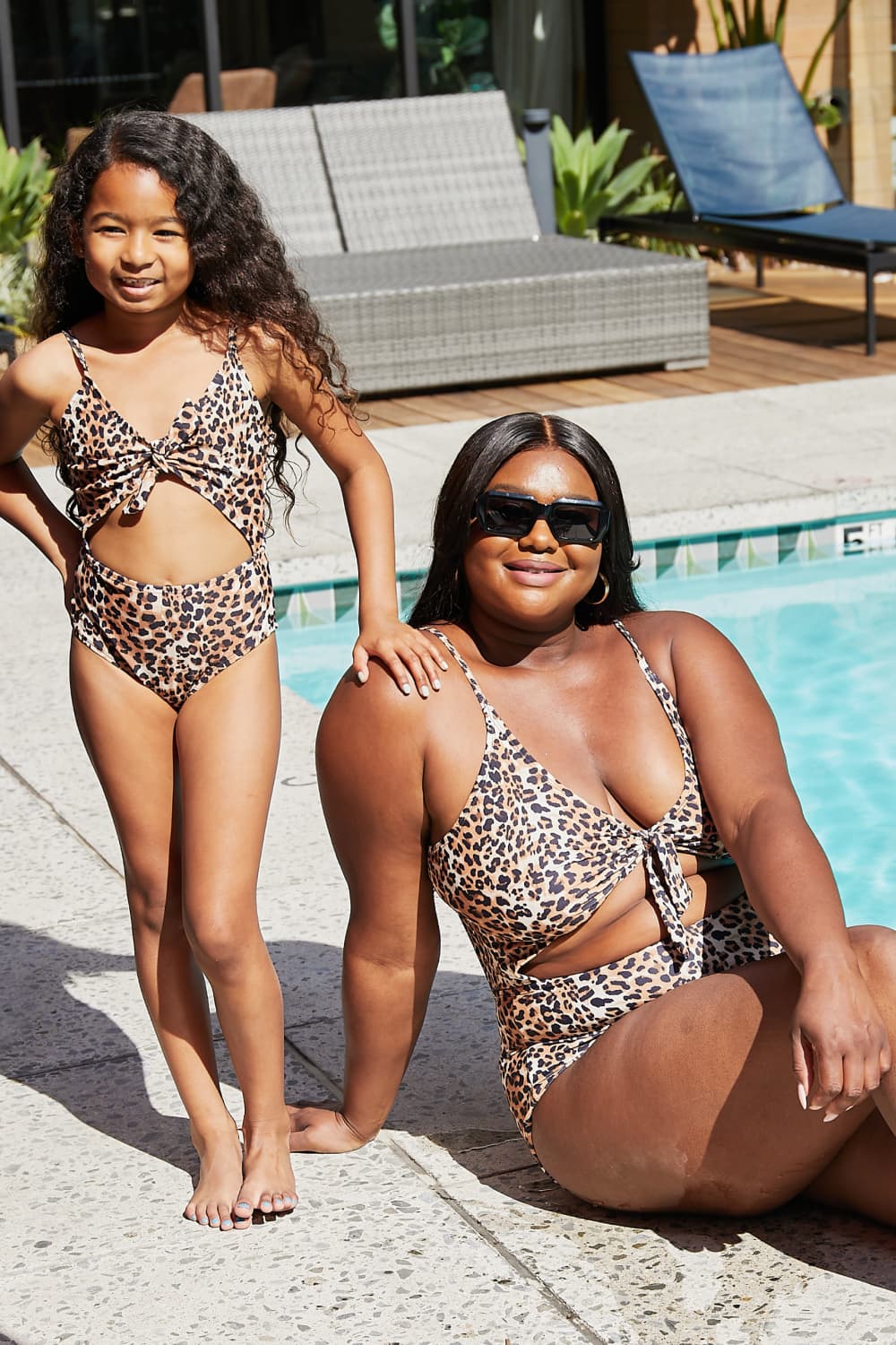 Adult Womens | Cheetah Cutout One-Piece Swimsuit