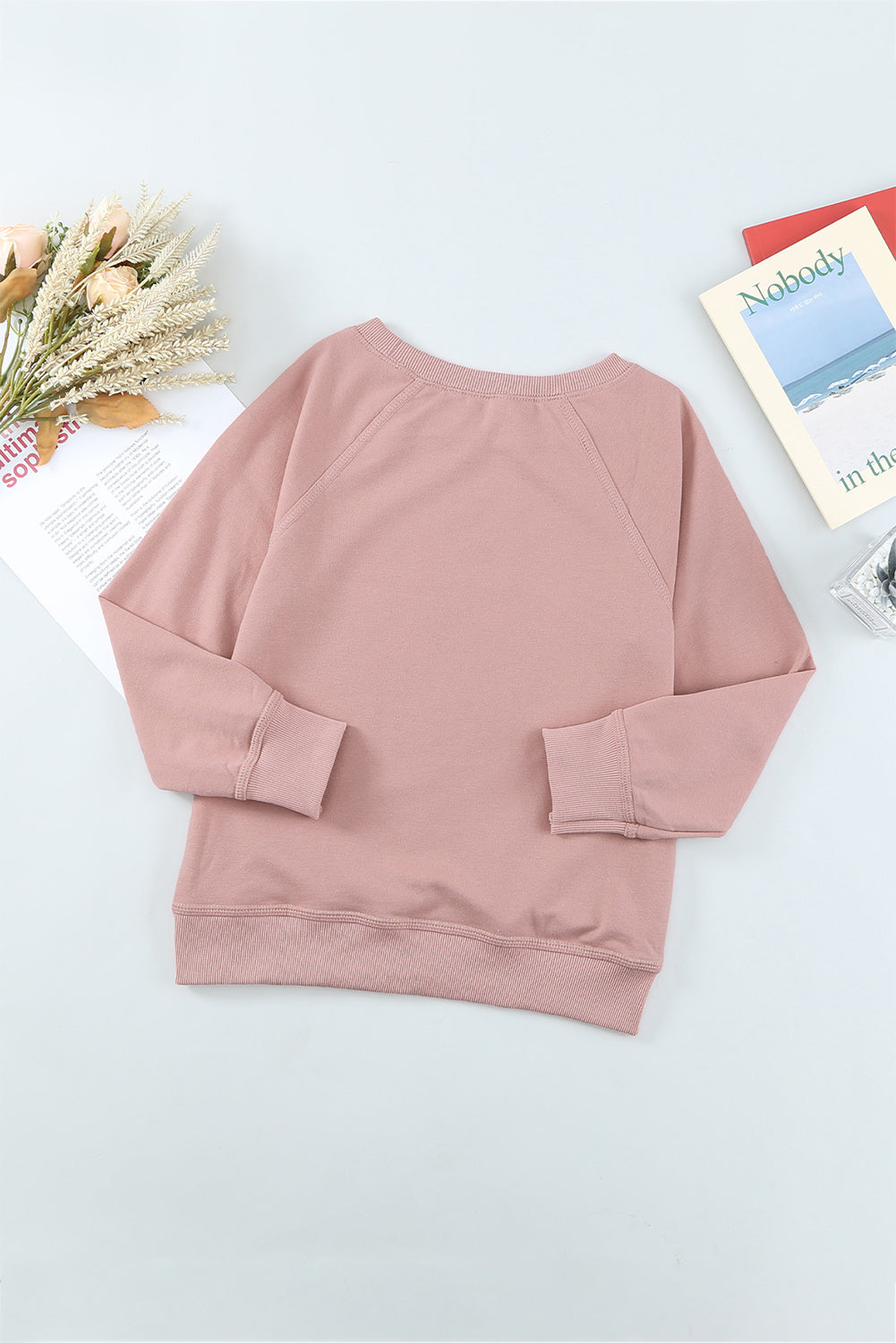 Big Girls & Tweens | Raglan Sleeve Ribbed Trim Sweatshirt - 4 Colors