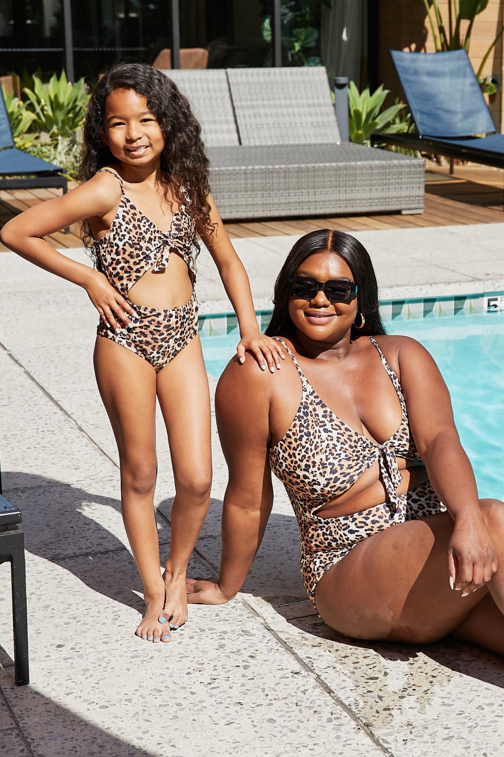 Adult Womens | Cheetah Cutout One-Piece Swimsuit