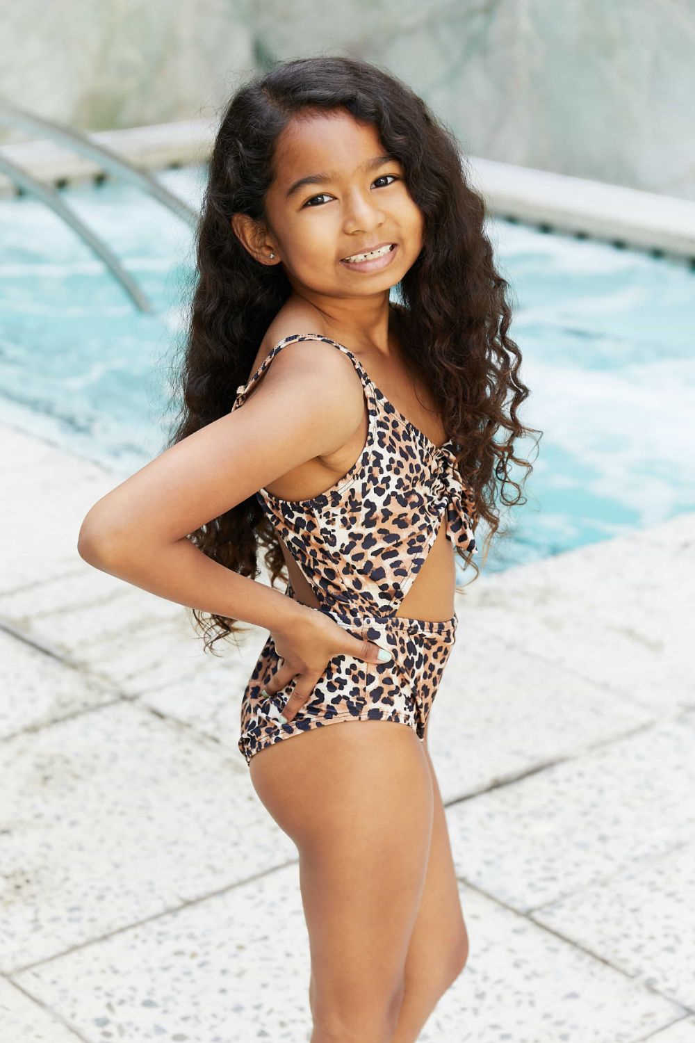 Girls clearance cheetah swimsuit